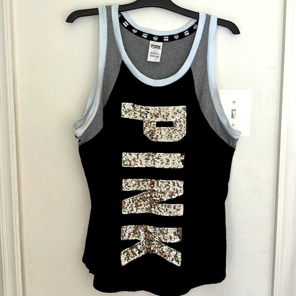 EUC PINK Victoria’s Secret tank top. Size large.